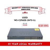 [READY STOCK] Used Cisco WS-C2960X-24TS-LL Catalyst 2960-X 24 GigE 2 x 1G SFP LAN Lite Switch