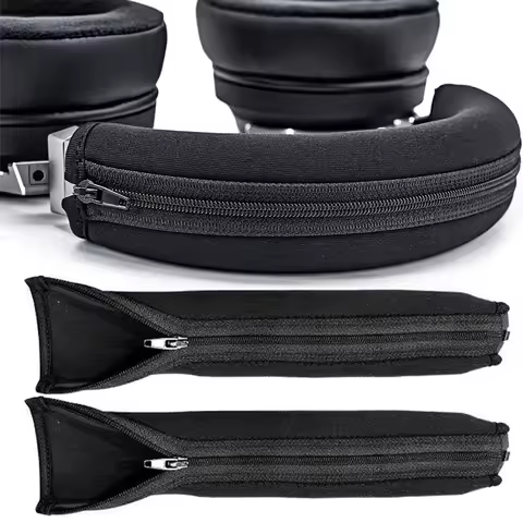 1/2PCS Headphone Head Beam Cover for Audio Technica ATH-M30 M40 M50 M50X M50S M40X M20X M30X Zipper 