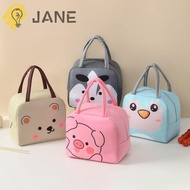 JANE Cartoon Lunch Bag, Thermal Bag Thermal Insulated Lunch Box Bags, Convenience Lunch Box Accessories Portable  Cloth Tote Food Small Cooler Bag