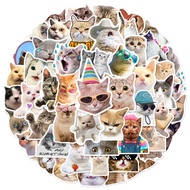 10/50Pcs Cartoon Cat Animals Stickers for Stationery Laptop Guitar Waterproof Decal Toys Gift