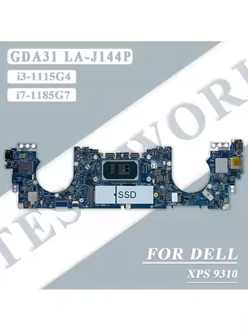 Laptop Motherboard For Dell XPS 13 9310 with CPU i3-1115G4 i7-1185G7 RAM 8/16GB 0CDKXN 0VVW8W Notebo