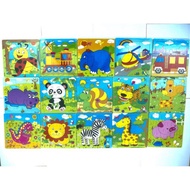 Combo of 5 9-piece wooden puzzles for children
