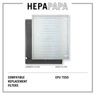 Europace EPU 7550 Compatible Replacement Filters [HEPAPAPA]