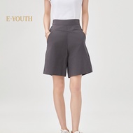 Eyouth Women's Knee-Length High Waist Casual Shorts