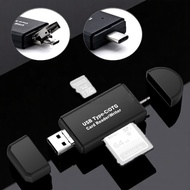 [Good] XZT Card Reader OTG 3in1 USB 2.0 Micro USB Type C OTG SD Card MicroSD - YC320