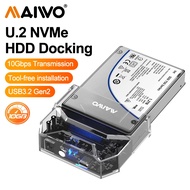 MAIWO U.2 NVMe SSD Enclosure 2.5-inch U.2 Interface NVMe SSD Hard Drive Type-C Notebook Desktop NVMe