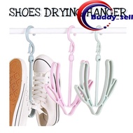 Multi-Purpose Double Hook Shoes Drying Hanger Rack Shoes Drying Hanger 360 Degrees Rotatable