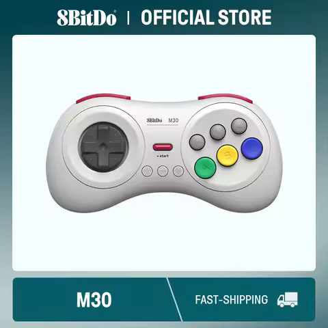 8Bitdo M30 Bluetooth Gamepad for Nintendo Switch PC macOS and Android with Sega Genesis Mega Drive S