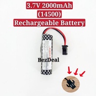 Battery Kereta Control 3.7V (2000mAh/14500) RC Car Rechargeable Battery