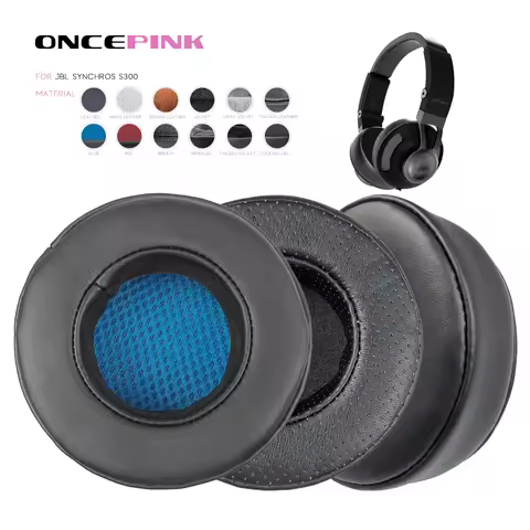 Oncepink Replacement Ear Pads for JBL Synchros S300 S 300 Headphone Thicken Cushion Earmuffs Headbea