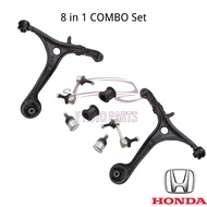 [8 IN 1 COMBO SET] Honda OEM Front Lower Arm / Ball Joint / Stabilizer Link / Bush for Honda Elysion