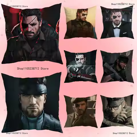 M-Metal Gear Solid Raiden Pillow Case Plush Fabric Soft Pillowcase Double Sided Print Sofa Cushion C