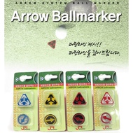 Love Green Ball Marker Arrow Symbol Putting Line L03351
