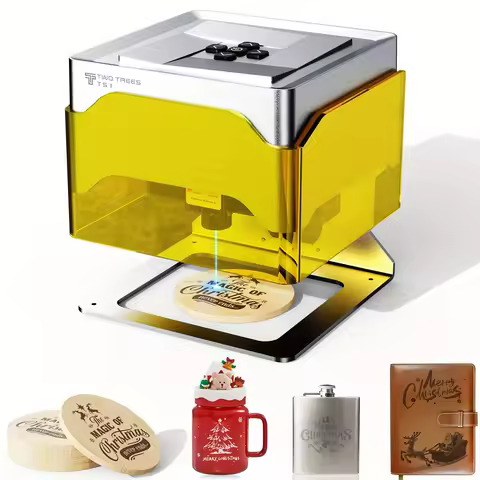 TS1 Mini Laser Engraver 3W Portable Laser Engraving Machine 0.01mm High Precision Manual Focus 200mm