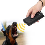 Ultrasonic Dog Repeller ไฟฉายเครื่องไล่งู อุปกรณ์ฝึก Bark Arrester แบบชาร์จ USB สามารถไล่สุนัข งู แมว และหมาป่าป่า