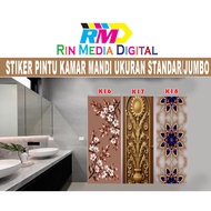 Bathroom door sticker, toilet door,/ toilet sticker, STANDARD SIZE,/ JUMBO CODE K16-K18