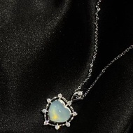 閃亮之心 吼輪 海水藍寶石 海藍寶 項鍊 水晶項鏈