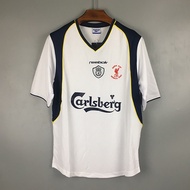 Liverpool Away Retro Jersey 2001/2002 Football Jersey Futsal Jersey