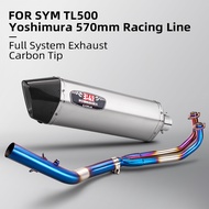 yoshimura HF exhaust muffler full exhaust system for SYM TL500