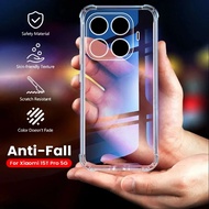 1.5MM Thick Transparent Case For Xiaomi15T Xiaomi 15T Pro 5G G Anti-Yellower TPU Soft Camera Protect