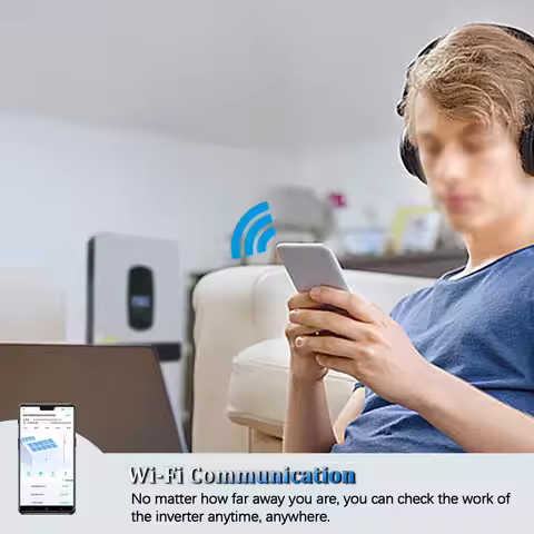 Y&H 3KW 1.8KW Hybrid Solar Inverter 12V 24V 220V Off-Grid Pure Sine Inverter Built in 80A MPPT Solar