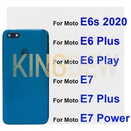 For Motorola Moto E6 Play E6 Plus E6i E6s E7 E7 Plus E7 Power Rear Battery Door Housing Back Cover H