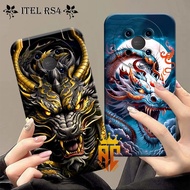 ITEL RS4 Softcase S23 PLUS/ A80/ A50/ A60/ A60S/ A70/ P40/ S23 Fashion Case Latest Cool Dragon Motif