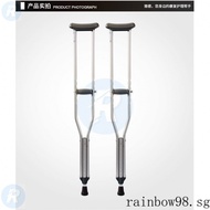 Crutch Underarm Crutch Aluminum Alloy Medical Double Crutch Non-Slip Walking Aid for the Elderly Disabled Walking Stick Adjustable Single Crutch LAKG