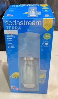 全新 整組出售 Sodastream TERRA 自動扣瓶氣泡水機 迷霧藍
