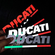 Ducati Motorcycle Modified Reflective Car Sticker CUCATI Helmet Decorative Sticker Motorcycle Fuel Tank Waterproof Sticker