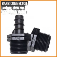 Male Connector 3/ 4 inch to 16 mm PE Hose 13 mm/