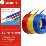 GD insulated electric wire cable BV single core hard wire AWG7 AWG9 AWG11 AWG13 AWG15 AWG17 AWG20 1.