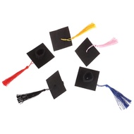 InitiationDawn 1Pc Graduation Hat Mini Doctoral Cap Costume Graduation Cap with Tassels