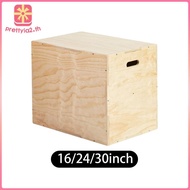 [Prettyia2] Wood Plyo Box Multifunctional Plyometric Box for Lunges Conditioning Fitness