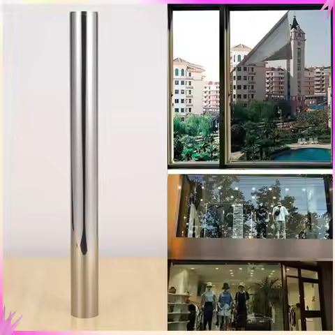 B50C Sun Blocking Glass Sticker Heat One Way Mirror Window Film Control Reflective Film Self Adhesiv