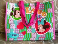 【謬思咖啡館】全新品_迪士尼 Disney_米奇米妮防水環保購物袋_麗嬰房寵兒俱樂部贈品_也可當游泳袋或媽媽袋使用《歡迎台南面交》