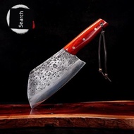 尋匠廚刀手工鍛打切菜刀中式復古玄鐵切片刀鐵夾鋼易磨鋒利兩用刀