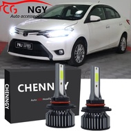 For Toyota Vios NCP150 2013-2017 (Car Head Lamp) - (1 Pair) P1 LED Headlamp Headlight Bulbs 6000K 9-