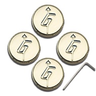 WK-4Pcs Electric Guitar Bass Knobs Gretsch Metal Hollow Speed Control Volume Tone Knob With Arrow “G