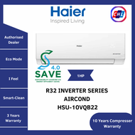 Haier [Authorised Dealer] R32 Inverter Series Air Cond [1HP HSU-10VQB22U] - HAIER MALAYSIA