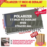 POLARIZER LCD 17 INCH 45 DEGREE POLARIZER LCD LED 17 Inch 45 degrees dimensions 370*233 MM WIDE