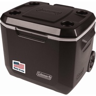 Coleman XTREME 50qt Rolling Cooler with Wheels, Extra-Walled Insulation Keeps Ice up