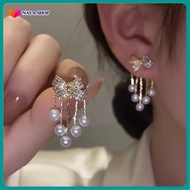 Bông tai nơ phối hạt ZY646 cá tính sành điệu - bông tai nữ sang trọng hoa tai nữ hàn quốc bong tai n