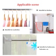 Extendable Curtain Rod (70-120cm/90-160cm) Adjustable Door Bathroom Shower Curtain Rod Pole Bathroom Shower Curtain Telescopic Rod Racks