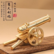 Brass Cannon Copper Cannon Decoration Model Handmade Simulation Cannon Mini Small Steel Cannon Ancie