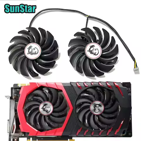 NEW PLD10010S12HH 95MM 0.4A GTX 1080 RX 580 GPU Cooling Fan For MSI RX570 580 470 480 GTX 1060 1070 