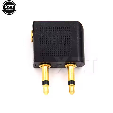 NEW 3.5mm Airline Airplane Earphone Headphone Headset Jack Audio Connector Plug Adapter for Airplane
