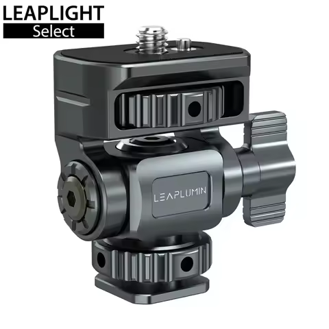 LEAPLIGHT Field Monitor Mount Holder Swivel and Tilt Adjustable with Cold Shoe Mount Aluminum Monito