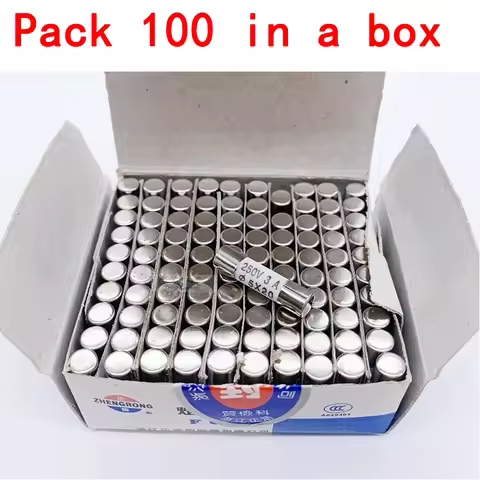 100pcs ceramic fuse 5mm x 20mm slow melting R054 AC250V 0.5A, 1A, 2A, 3A, 4A, 5A, 6A, 8A, 10A, 13A, 