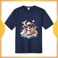 RKS Kids T-shirt with cartoon motif Ngaji Cottton Combed 30s Unisex Fashionable Fashion Kids A6 69